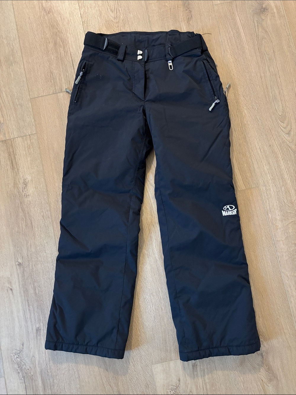Marker women’s Black Ski Snow Pants with Zippered Pockets size 10/30